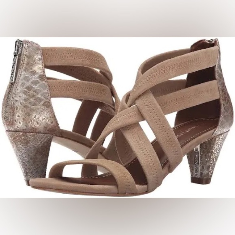 Donald J Pliner Vida Suede Cross Strap Sandals